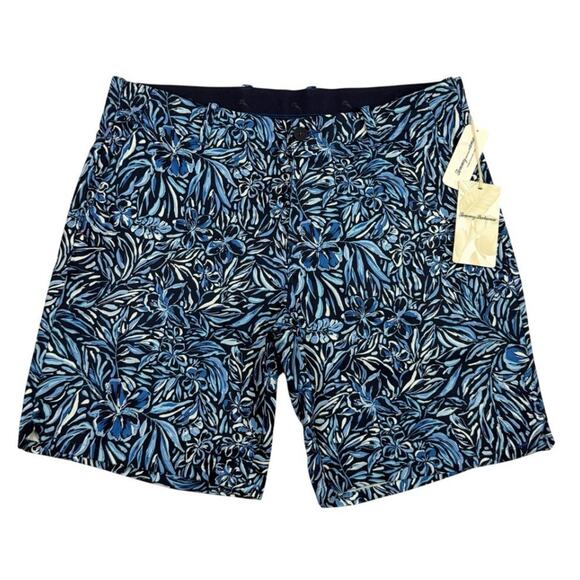 Tommy Bahama Shorts Mens Size 34 Blue Island Zone On Par Tropic 8" Inseam NEW - Picture 1 of 14